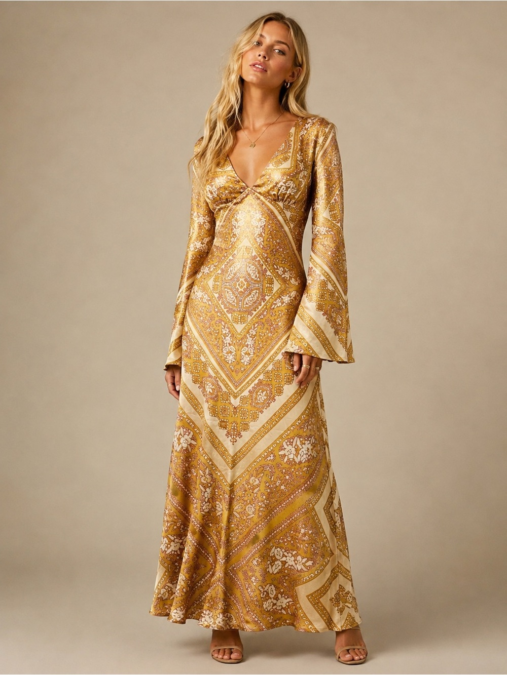 Free People Light Scarf Midi Dress